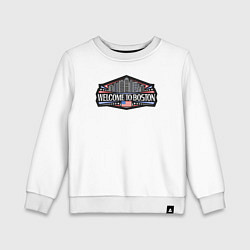 Детский свитшот Добро пожаловать в Бостон