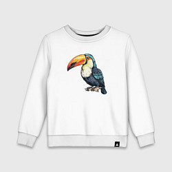 Детский свитшот Яркий тукан на ветке