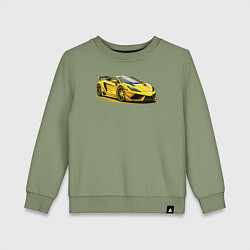 Детский свитшот Желтый суперкар