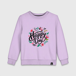 Детский свитшот Happy day с цветами