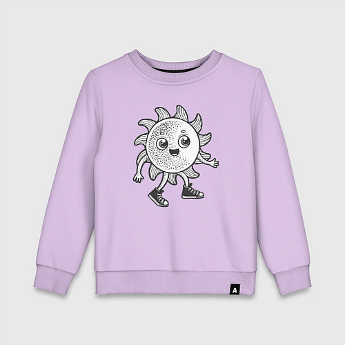Детский свитшот Солнечный человечек / Лаванда – фото 1