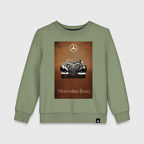 Детский свитшот Mercedes-benz автомобиль / Авокадо – фото 1