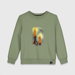 Детский свитшот Две свечи на подсвечнике