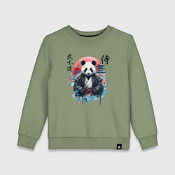 Детский свитшот Panda - bushido samurai code