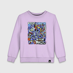 Детский свитшот Монстры музыканты