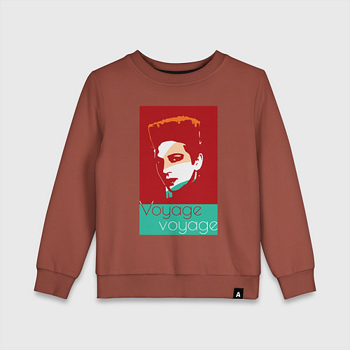 Детский свитшот Voyage voyage / Кирпичный – фото 1