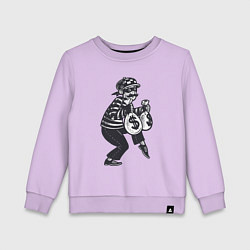 Детский свитшот Вор с мешками денег