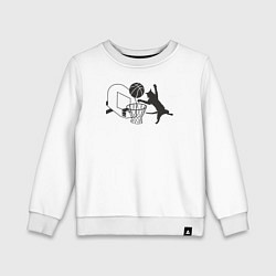 Детский свитшот Баскетбольный кот