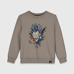 Свитшот хлопковый детский Тетрадь смерти Рюк мульт Death Note, цвет: утренний латте