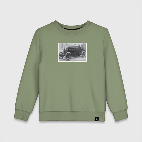 Детский свитшот Retro car Fiat S76 / Авокадо – фото 1