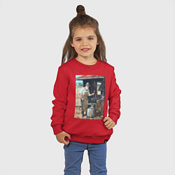 Свитшот хлопковый детский Металлург, цвет: красный — фото 2