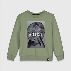 Детский свитшот Художник палитра aesthetic