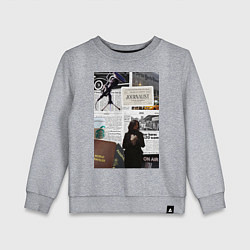 Детский свитшот Журналист эстетика