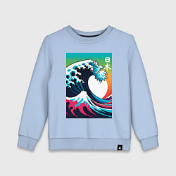 Детский свитшот Japanese wave - ai art