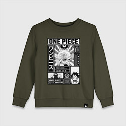 Детский свитшот Счастливый Луффи - Ван Пис