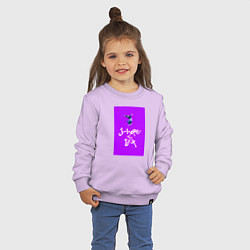 Свитшот хлопковый детский J-hope in the box - K-pop, цвет: лаванда — фото 2