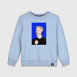 Детский свитшот BTS Чимин масло синий