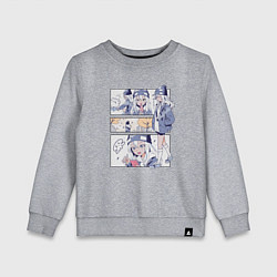 Детский свитшот Ноно-тан Медуза не умеет плавать в ночи