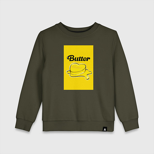 Детский свитшот Butter масло / Хаки – фото 1