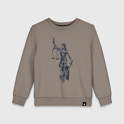 Детский свитшот Фемида правосудие