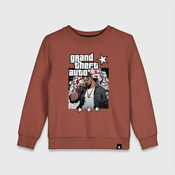 Детский свитшот Темнокожий бандит из GTA 6
