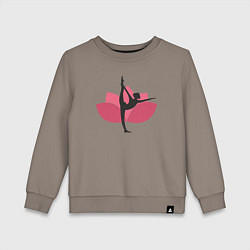 Детский свитшот Лотос - йога