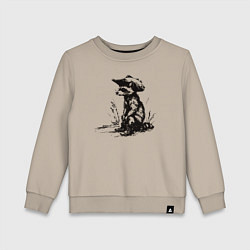 Детский свитшот Енот ковбой