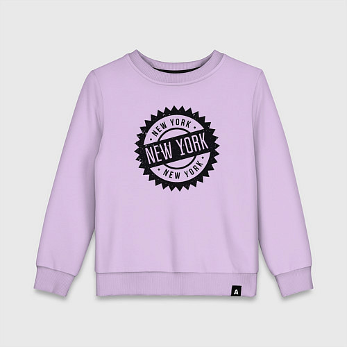 Детский свитшот Печать Нью-Йорка / Лаванда – фото 1