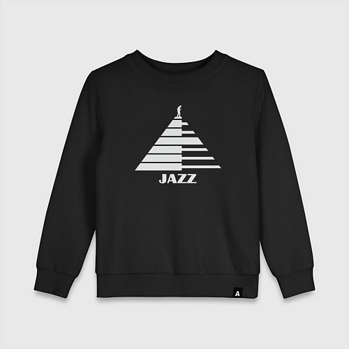 Детский свитшот Джаз пирамида / Черный – фото 1