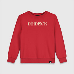 Свитшот хлопковый детский Deadlock logotype, цвет: красный