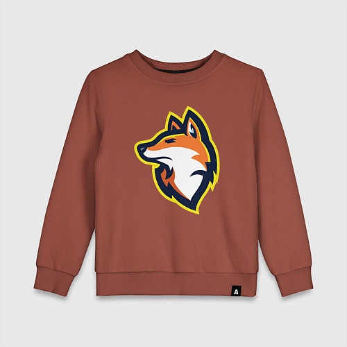 Детский свитшот Fox team / Кирпичный – фото 1