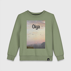 Детский свитшот Olga птицы в тумане