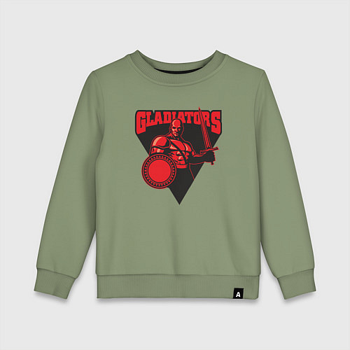 Детский свитшот Гладиаторы / Авокадо – фото 1