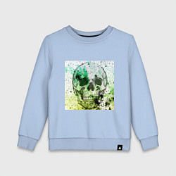 Детский свитшот Череп черный краски