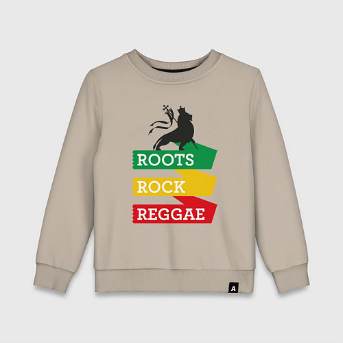 Детский свитшот Корни регги / Миндальный – фото 1