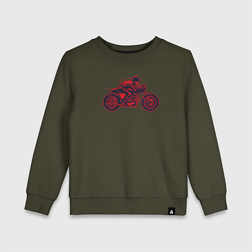 Детский свитшот Speedy biker / Хаки – фото 1