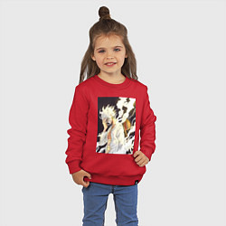 Свитшот хлопковый детский Ван-Пис Луффи джойбой, цвет: красный — фото 2