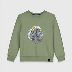 Детский свитшот Оборотень волк при луне