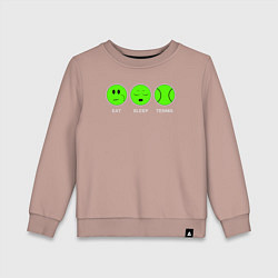 Детский свитшот Eat sleep tennis