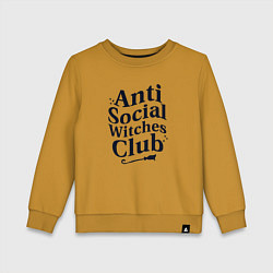 Детский свитшот Anti social witches club