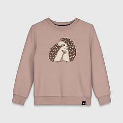 Детский свитшот Ёжики обнимаются