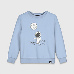 Детский свитшот Космонавт и лунный шарик