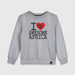 Детский свитшот Я люблю потрясающую Африку
