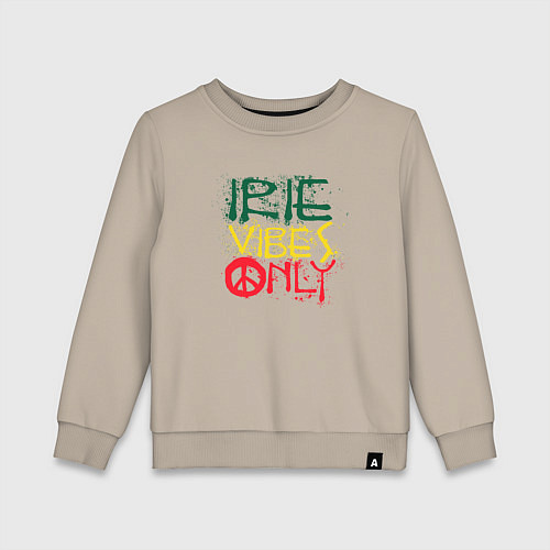 Детский свитшот Irie vibes only / Миндальный – фото 1