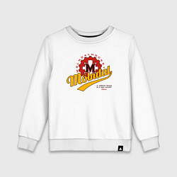 Свитшот хлопковый детский Molndal hockey, цвет: белый