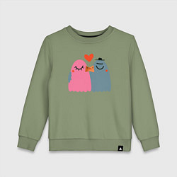 Детский свитшот Влюблённые птички