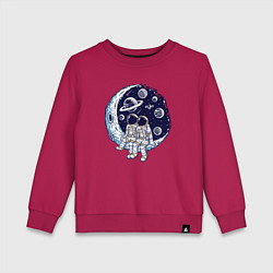 Детский свитшот Космонавты сидят на луне