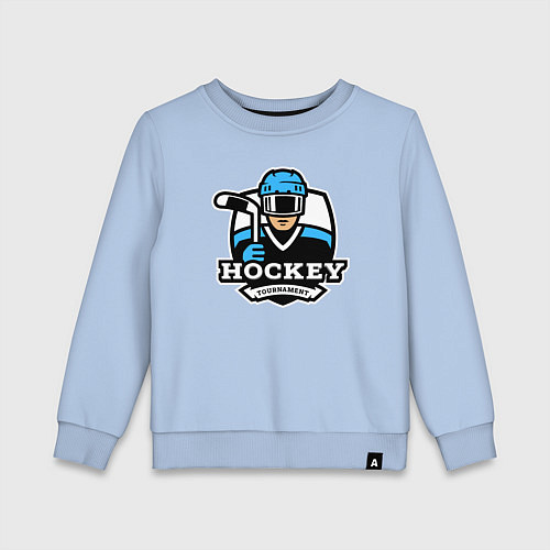 Детский свитшот Турнир по хоккею / Мягкое небо – фото 1