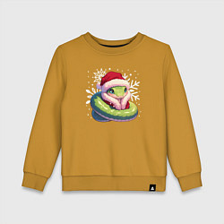 Детский свитшот Маленькая зелёная змейка