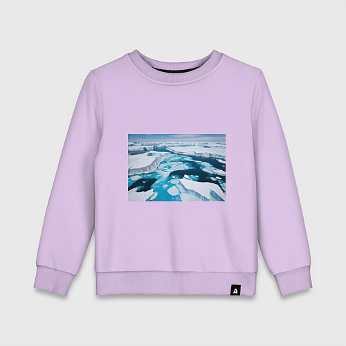Детский свитшот Арктический лед / Лаванда – фото 1